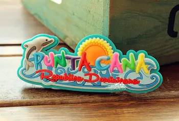 Dominika Punta Cana Delfinai Turizmo Kelionių Suvenyrų Gumos Šaldytuvo Magnetu DOVANŲ IDĖJOS
