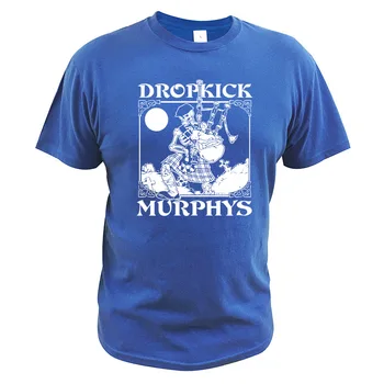 Dropkick Murphys Marškinėliai Skeletas Piper Amerikos Celtic Punk Grupė Marškinėlius Medvilnės Kvėpuojantis Tee Viršūnės