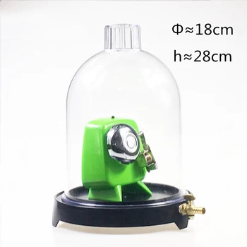 Dulkių Siurbimo Gaubtas Disko Bell Vakuume Laboratorija Plastiko Jar Garso Fizikos Mokslo eksperimentinis įrankis Y