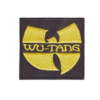 Džinsinio audinio lopo Wu-Tang Clan hardcore HIP-HOP grupė geležies aplikacijos išsiuvinėti pleistras