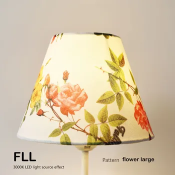 E26 Lempos atspalvis Abstrakčių gėlių Modelio, Tekstilės Gaminiai, Madingi Dekoratyviniai E27 stalo lempos atspalvis pakabukas lempa, dangtis DsQi