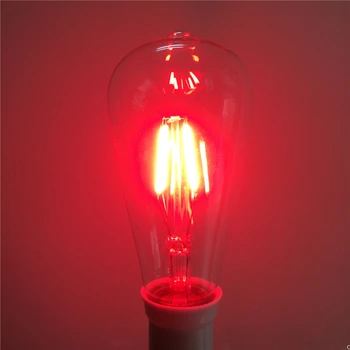 E27 4W 220V Raudona Žalia Mėlyna Violetinė lemputė namų Dekoro lempos Kalėdų žiburiai garnyras lemputes puošmena lampada apdailos LED 5vnt/daug