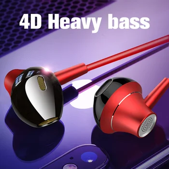 EARDECO Heavy Bass Sporto Laidinio Telefono Ausinės Ausinių Ausų Ausinės Su Mikrofonu Ausinės, Triukšmo Ausines Mobiliesiems