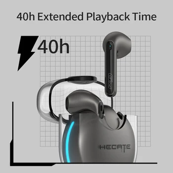 EDIFIER GM5 tws žaidimų ausinių Qualcomm aptX Bluetooth V5.2 low latency 40h Pratęstas Atkūrimo Laikas, tiesa, bevielės žaidimų ausinės