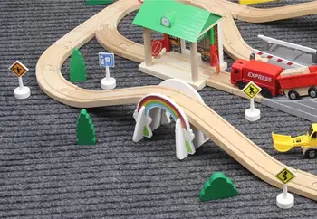 EDWONE -Balta Rainbow Bridge Kelio S Kelio thoma s Traukinio Angą Geležinkelio Priedai Originalus Žaislas Vaikams Kalėdų Dovanos TILPTŲ BIRO