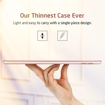 ESR iPad 3 Oro Atveju 2019 Yippee Trifold Smart Case Auto Sleep/Wake Lengvas Stovėti Atveju Hard Back Cover for iPad 3 Oro
