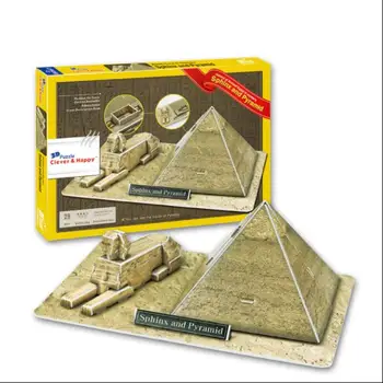 Egipto Sfinksas ir Piramidės Architektas Mokymosi 3D Knyga 
