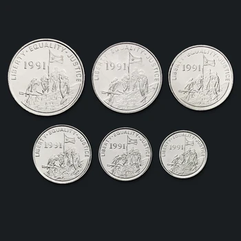 Eritrėja 1991 Pilnas Komplektas 6 Vienetų Monetų Naujos Originalios Monetos Unc Realių Afrikos Išdavimo Monetas