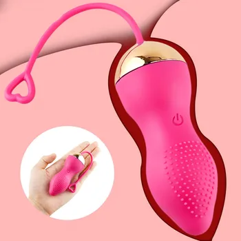 Erotinis G Spot Vibruojantis Kiaušinėlis, 7 Režimai Moterų Massager Silikono Šuolis Kiaušinių Sekso Žaislai Vagina Klitorio Stimuliatorius USB Įkraunama