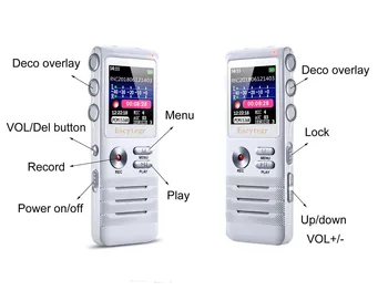 Escytegr 16GB Spalvinga Ekrano Balso Aktyvuota Diktofonas 1536KBPS Įrašymas Skaitmeninis Diktofonas MP3 Muzikos Grotuvas diktofoną, bet bodhis nenorėjo