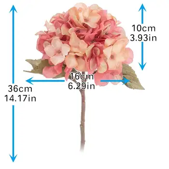 Europos Dirbtinės Gėlės Hydrangea Bouquent Šilko Netikrą Gėlės Vestuves Nuotaka Dekoro Flores Artificiales Namų Dekoro 