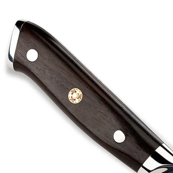 FINDKING Juodmedžio medienos rankena damasko peilis 8 colių, Profesionalus virėjas peilis 67 sluoksnių damasko plieno virtuvės peiliai