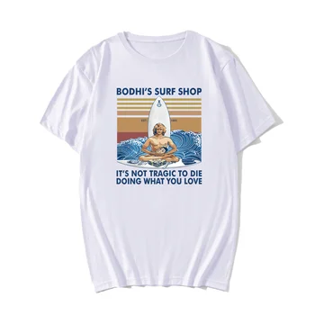 FLC medvilnės Bodhi Naršyti Parduotuvė marškinėliai vyrams Juokinga spausdinti Trumpas Rankovės tees o-kaklo vyrams, drabužiai, laisvalaikio T-Shirt off white vasaros 2020 m.