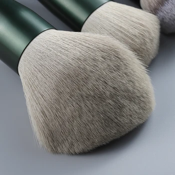 FLD 13pcs Natūralių Plaukų, Makiažo Šepetėliai Nustatyti Profesinės Kosmetikos Foundation Powder Blush Eyeshadow Kabuki Maišymo Brush Tool