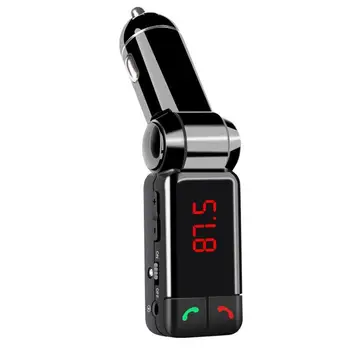 FM Siųstuvas Bluetooth Automobilinis FM Siųstuvas laisvų Rankų įranga Mp3 Grotuvas Moduliatorius su LED Ekranu Nešiojamas Dual USB Įkroviklis