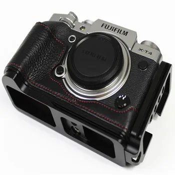 Fotoaparato Krepšys Odinės Pusę Kūno Nustatyti Padengti FUJI Fujifilm X-T4 XT4 Apačioje Atveju Su Baterija Atidarymas