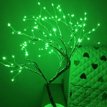 Fėja, Kalėdų Eglutė LED Nakties Šviesos 3D Stalo Lempa Vario Viela, Garliava Lampara Atostogų Apšvietimas Namuose Naujųjų Metų Dekoracija 2021