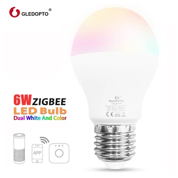 GLEDOPTO ZIGBEE 6W RGB+BMT Smart Wifi, Lemputės, Namų Nuotolinio Valdymo SmartThings Lightify programa veikia Su Homekit Alexa Echo Plius
