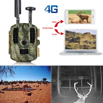 GPS Medžioklės Kamera 4G FDD-LTE Kamera Chasse 1080P Video Foto-Spąstai Takas Kamera BL480L-P Laukinių Kamera, Naktinio Matymo Foto spąstus