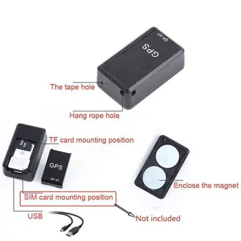 GPS Sekimo Mini Nešiojamieji Magnetinio GPRS Locator Anti-lost Įrašymo Visuotinio Sekimo Prietaisas Transporto priemonės/Automobilių/Asmeniui