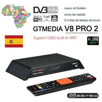 GTMedia V8 pro2 H. 265 Full HD DVB-S2, DVB-T2, DVB-C Kabelinės Palydovinis Imtuvas Built-in WiFi geriau nei freesat v8 aukso