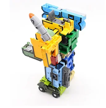 GUDI 15vnt Kūrybos Montavimas Švietimo priemonių skaičius Transformatorių Skaičius Robotas Deformacijos Plokštumos Automobilių Vaikams, Žaislai Piršto kubas