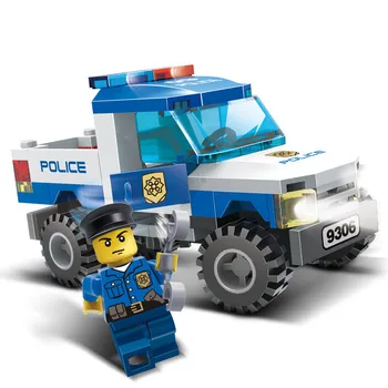 GUDI blokuoti City Serijos Policijos Picklip Automobilio modelio rinkinys Statybinių Blokų Rinkinius Plytų Švietimo Žaislai Vaikams, Dovana berniukas