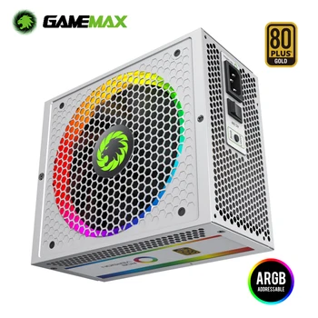 GameMax RGB Maitinimo PC 850W Šaltinis, 80 Plus Gold 