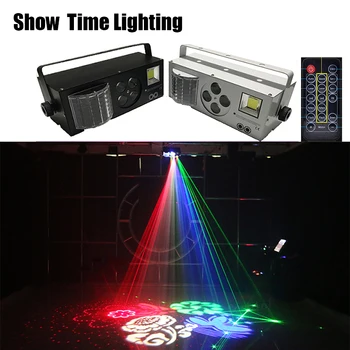 Geras efektas LED modelius lazerių blykstės 4 1 efektas šviesos 4 akis, vaizdo, šviesos, gera naudoti DJ disco Club Namų pramogų KTV