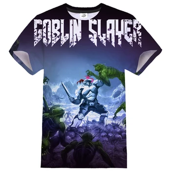 Goblin Slayer T-shirt Anime 3D Spausdinimo Cosplay Streetwear Vyrų, Moterų Sporto Atsitiktinis Hip-Hop Marškinėlius Mados Marškinėliai Tees Viršūnes Drabužiai