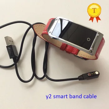 Greitas pristatymas 2018 Y2 smart band apyrankė žiūrėti apyrankę originalus stiprus 2pin Įkroviklio Kabelis USB Įkrovimo Kabelius mokestis vielos
