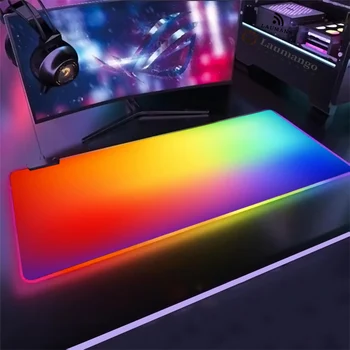 Gryna spalva temą Didelis Akcijas Žaidimų Priedai Kilimėlis Kompiuterio stalo Žaidimų kilimėlis anime kilimėlis mini pc RGB pelės mygtukai gamer