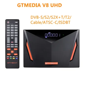 Gtmedia V8 UHD Palydovinis Imtuvas paramos H. 265 DDVB-S/S2/S2X+T/T2/Kabelinė DVB-S2 parama Pastatytas Wifi JOKIŲ APP