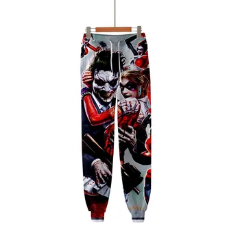 HAHA Joker 3D Atspausdintas Sweatpants Harajuku Mados Jogger Kelnes 2021 Atsitiktinis Šiltas Track Kelnės Slim Streetwear Vyrų/Moterų Kelnės