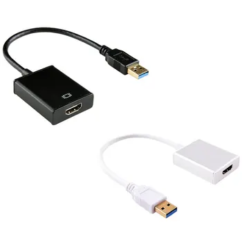 HD 1080P USB 3.0 HDMI Konverteris Adapteris, Multi Monitorius, Adapteris, Multi Monitoriaus Adapterio Kabeliu, Skirta 
