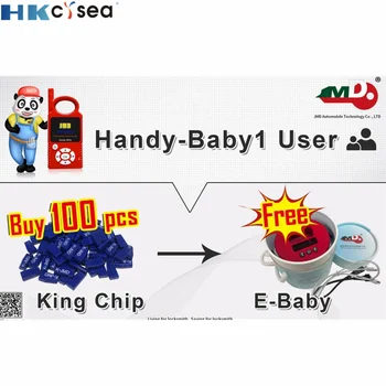 HKCYSEA Didelis Skatinimas Pirkti 100vnt JMD Karalius Blue Chip Gauti Vieną Nemokamą JMD EBaby Nuotolinio/Chip Generuoti Dažnio Testeris Debesis Dekodavimas