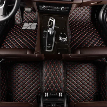 HLFNTF Custom automobilio grindų kilimėlio Specialios tinka auto anti-slip mat tvirtos odos Kilimėlis automobilio stilius pad mat