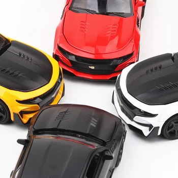 HOBEKARS 1:32 Diecasts Žaislinės Transporto priemonės Camaro Modeliavimas Metalo Lydinio Modelis Sportas Automobilių Traukti Atgal, Garso Ir Šviesos Surinkimo