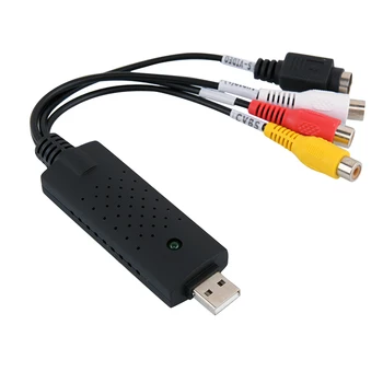 HW-1401 USB2.0 Vaizdo Įsigijimo Tuner Klasikinių Spalvų ir Paprastas Patvarus Dizainas su Audio Adapteris RCA Audio Converter