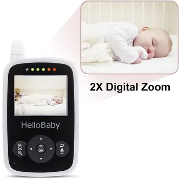 HelloBaby 2,4 Colių Belaidžio Video Baby Monitor with Night Vision 24h Nešiojamų Kūdikių Kamera Kūdikių Walkie Talkie Aukle,dialogas