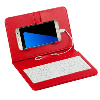 Hot-sale Tablet Case Cover Klaviatūra Bendrojo Laidinė Klaviatūra Flip Dėklas Atveju Andriod Mobiliojo Telefono 4.8