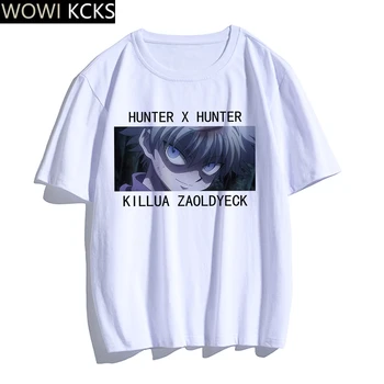 Hunter X Hunter Harajuku Juokinga T Shirts Estetinės Hisoka Negabaritinių Anime Trumpas Rankovės Anime Vyras Marškinėliai Drabužių Marškinėlius Drabužiai