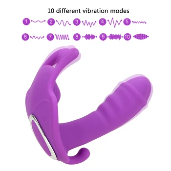 IKOKY Dildo Vibratorius 10 Greičio Nešiojami Drugelis G Spot Massager Sekso Žaislai Moterims, Vibracija, Kelnaitės Klitorio Stimuliatorius