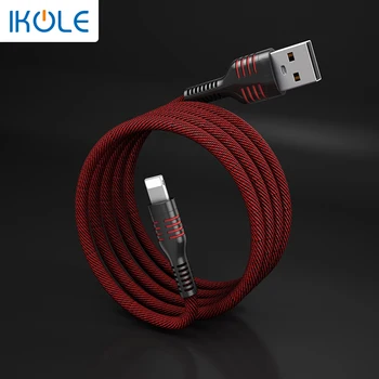 IKOLE 3A 1M USB Greita Įkrovimo Kabelis Spalvinga Duomenys, 