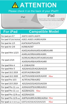 IPad Oro mini 1 2 3 4 5 atveju 2020 M Pro 11 10.9 10.2 Oro 10.5 2019 9.7 2018 Funda case for iPad 5-oji 6-oji 7-oji 8-oji Karta