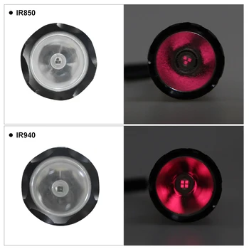 IR 850nm/940nm Taktinis LED Žibintuvėlis Apšvietimas Medžioklės Šernas Žibintuvėlis, Naktinio Matymo infraraudonųjų SPINDULIŲ Užpildyti šviesos lanterna Šautuvas Apimtis 18650