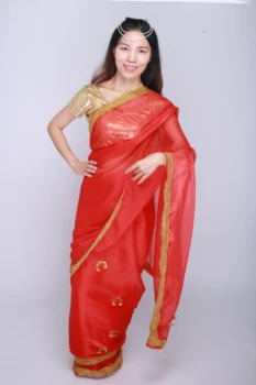 Indijos, pakistano Suknelė, Vestuvės dress sally moterų drabužių raudonos sari moterims indijoje