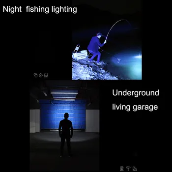 Indukcijos Įrašą Bžūp Lempos Gestas Jutiklis LED Žibintai Naktį Žvejybos Įkraunamas Žibintuvėlis Žibintuvėlis Šviesos Naktį Jojimo LED žibintai
