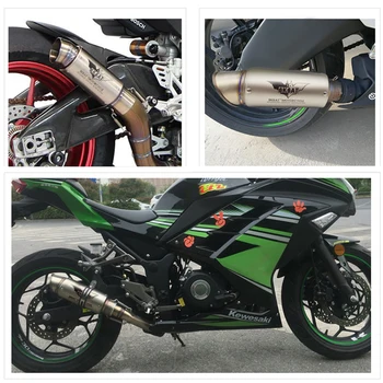 Išmetamųjų Motociklo išmetimo Vamzdžio mufler Pabėgti Moto honda cr 250 kawasaki zzr 400 ktm duke 690 suzuki bandit yamaha xt 660