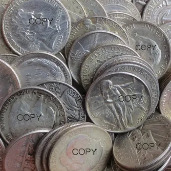 JAV 1869 - 1952 61PCS Sumaišykite Data, Tipas Atminimo Pusę Dolerio Kopijuoti Monetas, Sidabro Padengtą